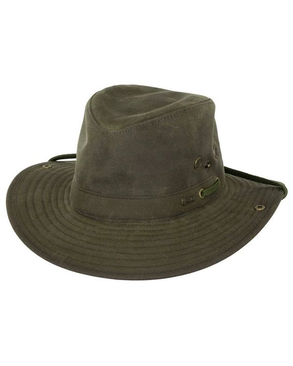 (image for) River Guide Cotton Oilskin Hat (Brown / X-Large)